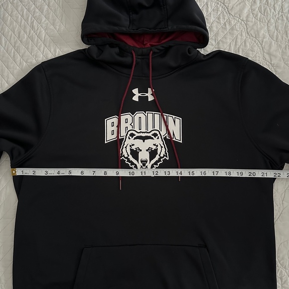 Under Armour Brown University Coldgear Kids Large Hoodie Pullover Sweatshirt - Picture 4 of 9